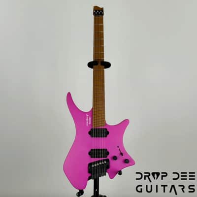 Strandberg Boden Standard N2.6T Tremolo Multiscale Headless Electric Guitar w/ Bag - Electric Fuchsia Metallic image 2