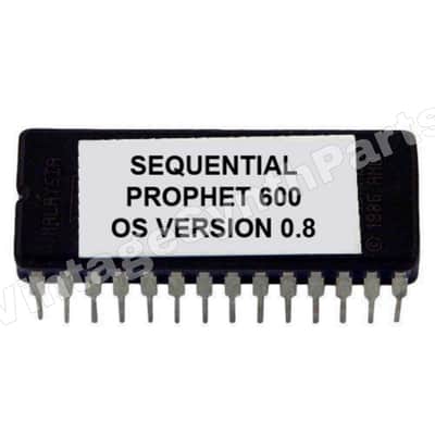 Sequential Circuits Prophet 600 Firmware OS update : SIX-08 - 0.8 Eprom Rom