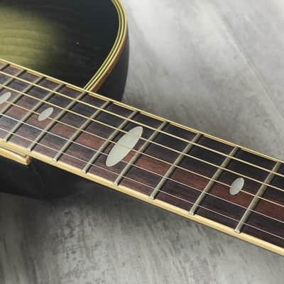 1990's Applause AE-38 Ovation Shaped Acoustic Guitar (Green Burst) image 6