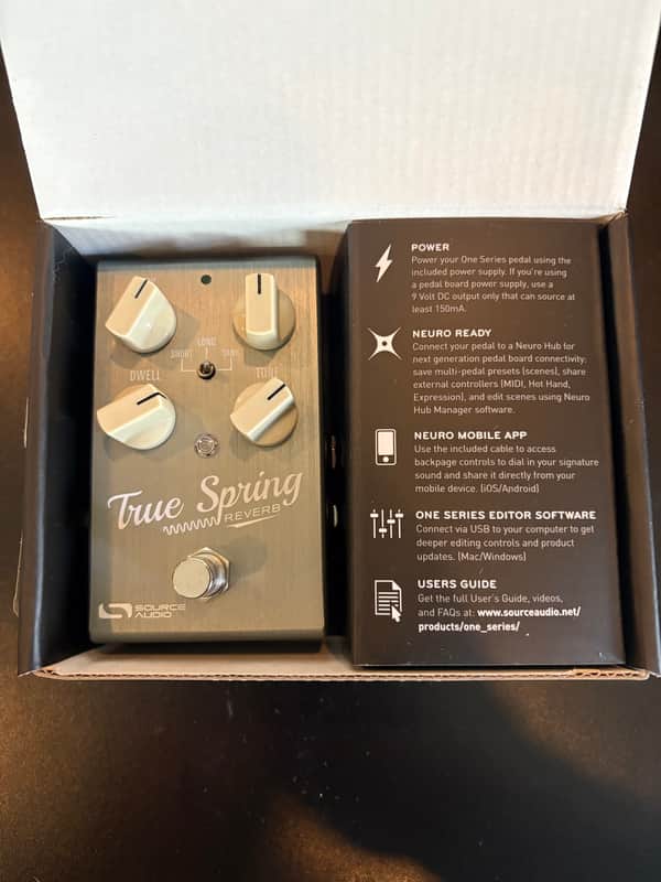 Source Audio True Spring Reverb with SA167 Tap Tempo 2018 - Grey image 1