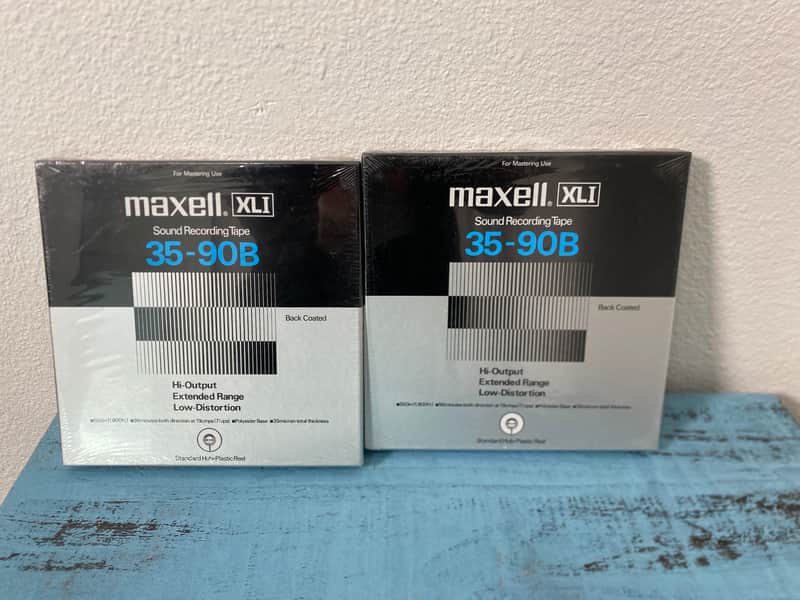 Maxell 35-90B NOS still in shrinkwrap from 1980s! Maxell 80s image 1