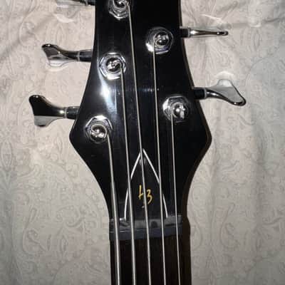 Harley Benton Marquess 5 String Bass 2021 - Black Stain (Gloss) image 6