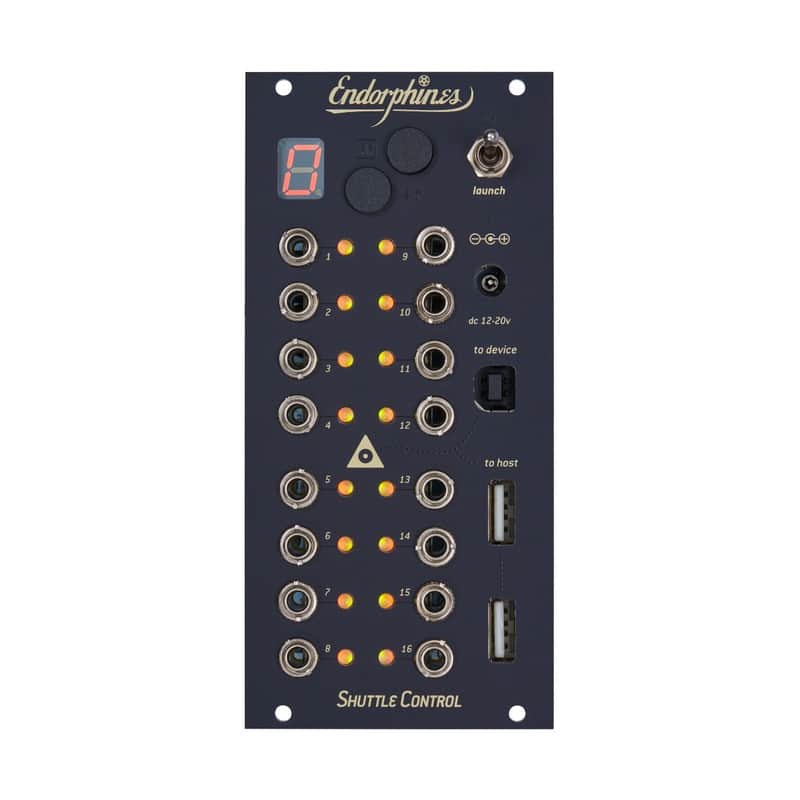 Endorphin.es Shuttle Control Eurorack MIDI to CV Convertor Module (Black) image 1