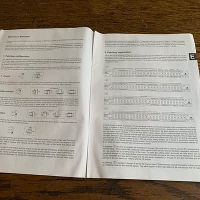 BEHRINGER PX2000 ULTRAPATCH PRO MANUAL/ TECHNICAL BOOKLET-  MAKE OFFER! image 2