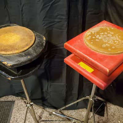 Vintage Practice Pads with stands - John Bock "Fast Hands Drum Studio" - 1940's Bild 7
