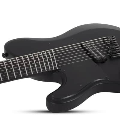 Schecter PT-8 MS Black Ops LH Satin Black Open Pore image 4