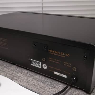1984 Nakamichi BX-150 Black Stereo Cassette Deck 1-Owner Serviced New Belts & Tire 07-2022 VG #509 image 6