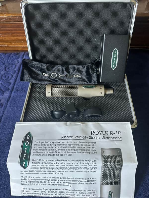 Royer R-10 Passive Ribbon Microphone 2010s - With dBooster image 1