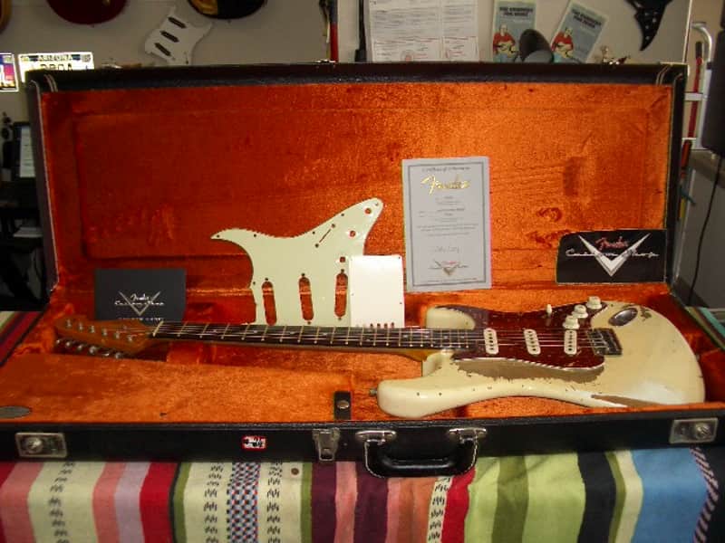 Fender 1961 Stratocaster Heavy Relic 2013 Masterbuilt (John Cruz) - Olympic White image 1