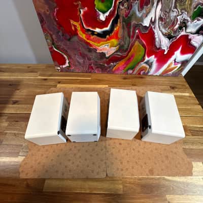 Optimus Pro 7AV White Lot Of 4 Speakers  40-2059 Home Theater Surround Quatropho image 12