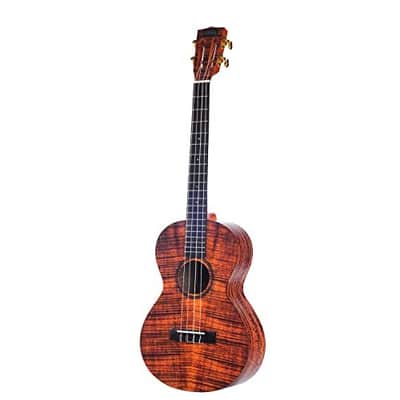 Mahalo Artist Elite Series Baritone Ukulele Photo Flame Koa With Bag (MA4KA-U) image 4