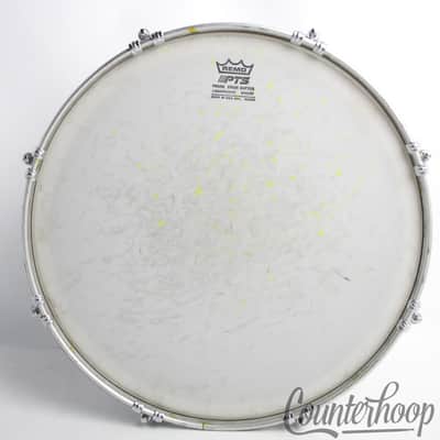 Remo 14x8"Quadura Snare Drum Quick Release Lugs+Acousticon Hoops Chrome Wrap 80s image 7
