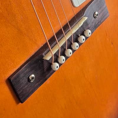Harmony Barclay 1143 1970 - X-Brace, Neck Rest, Journey Piezo Pickup image 15