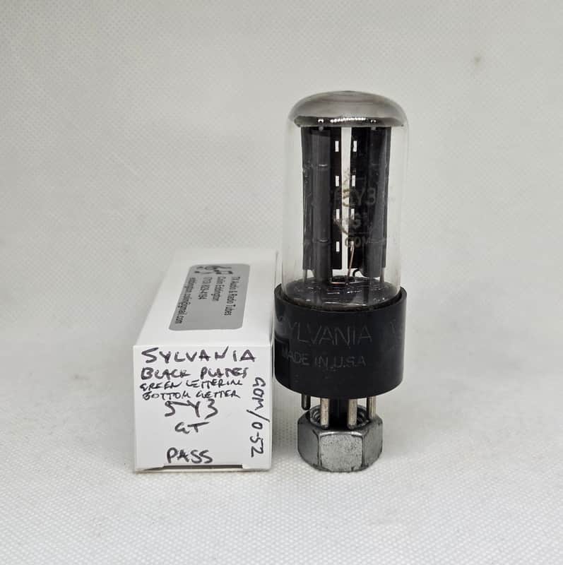 Sylvania 5Y3GT Black Plate Rectifier Balanced Single NOS 5Y3 image 1