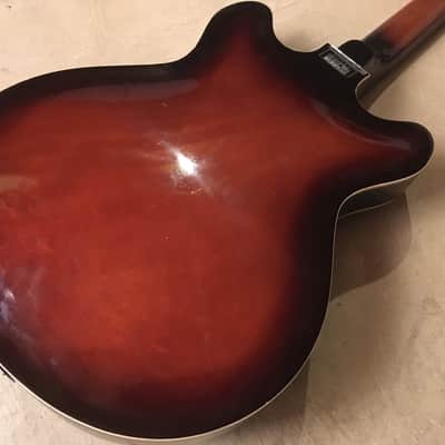 Vintage 1964 Teisco EP 9 Hollow Body Guitar Set Neck Japan | Reverb