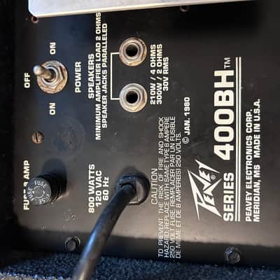 Peavey XR600B Powered Mixer and Peavey T-300 Speaker Pair (Model 1210TS) 8 Ohms (1980s) image 2