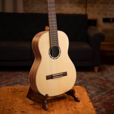 Ortega R133-7 Pro Solid Spruce Top Nato Neck Nylon 7-String Classical Acoustic Guitar w/Gig Bag image 19