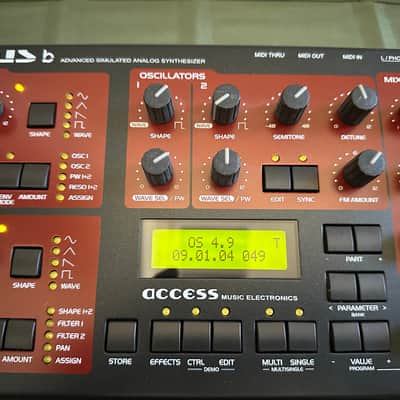 Access Virus B Desktop Digital Synthesizer early 2000 - Black image 9