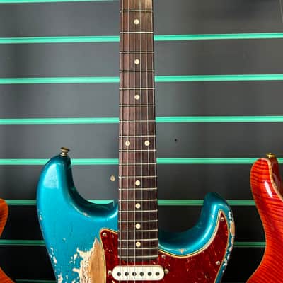 Fender Custom Shop 1959 Stratocaster Heavy Relic Ocean Turquoise 2023 Electric Guitar image 6