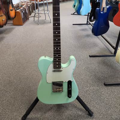 Used 2017 Fender Limited Edition American Professional Telecaster with Solid Rosewood Neck - Surf Green w/ Fender Molded Hard Case image 2