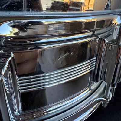 Rogers 5x14" Dyna-Sonic COB Chrome-over-Brass Snare Drum (Rm4) image 6