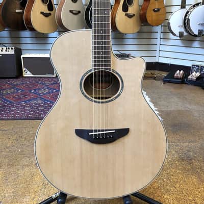 Yamaha APX600 Thinline Cutaway Acoustic-Electric Guitar Natural image 1