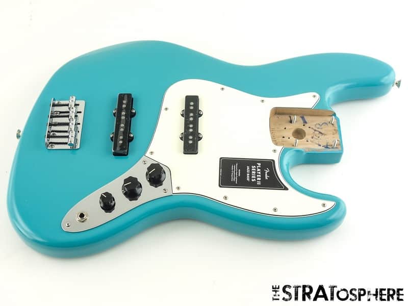 Fender Player II Jazz Bass LOADED BODY, Bass Guitar Alnico 5 Aquatone Blue image 1