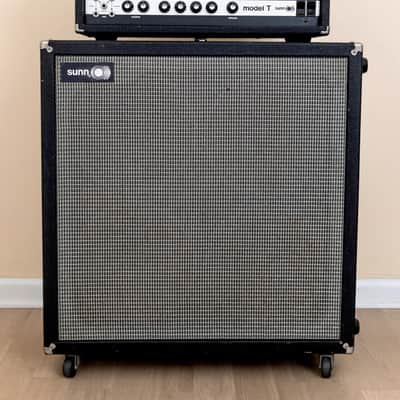 1973 Sunn Model T Vintage Tube Amp 1st Gen Serviced & Retubed w/ 412S Speaker Cab image 2