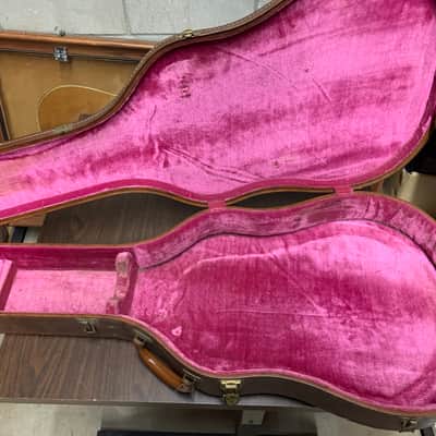 Gibson Vintage ES 330 335 345 Hardshell Case 1950’s-60’s Brown/Pink image 3