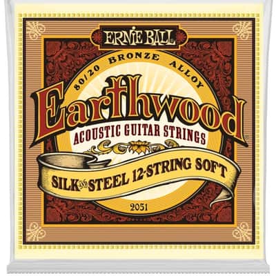 Ernie Ball Earthwood 12-String Medium 80/20 Bronze Acoustic Set, .009 - .046 image 1