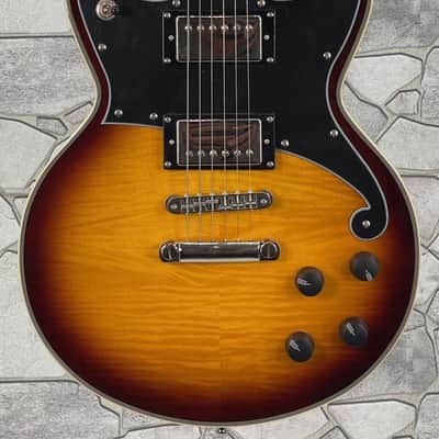 D’Angelico Deluxe Brighton in Vintage Sunburst with Hard Case image 1