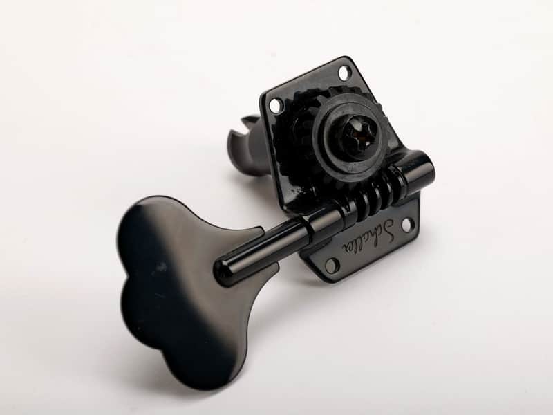 Schaller Bass BM Bass Tuners 4L Black Chrome, NOS image 1