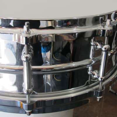 Pearl SensiTone 14x5" Beaded Steel Snare Drum 2000's- Chrome Over Steel image 4