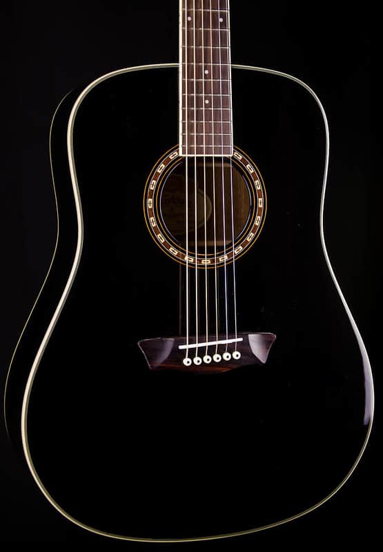 Washburn WD10SB ブラック　アコースティックギター Washburn WD10SB Solid Top Dreadnought Acoustic Guitar, Black | Reverb