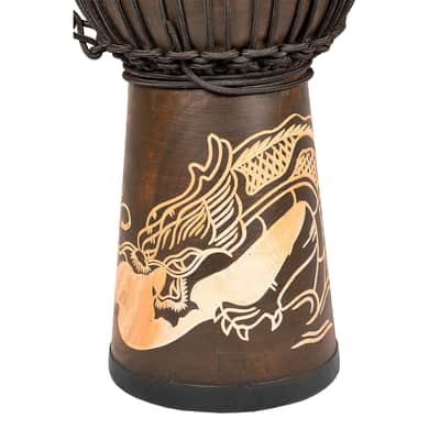 Terre Djembé Line-Carve Drachen 50cm image 3