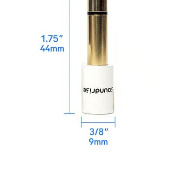 Soundrise White Ceramic Audio Adapter 3-Pack – 1/8" (3.5mm) to 1/4" (6.35mm) TRS – Gold-Plated Stereo Headphone Jack Converters image 6