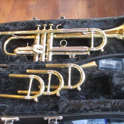 Flip Oakes Wild Thing Bb Trumpet #3314 Lacquer w/ Hard shell gig bag and three tuning slides image 1