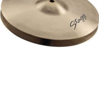 STAGG 15" SH Medium Hi-hat Cymbals Pair Hihat - Hand-hammered-cast B20 Bronze image 1