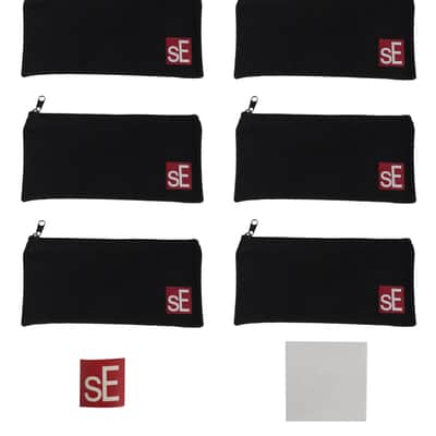 Se Electronics MP01-6P 6-Pack Pouches for V7/V3/V7 X,V KICK,V BEAT Microphones image 1
