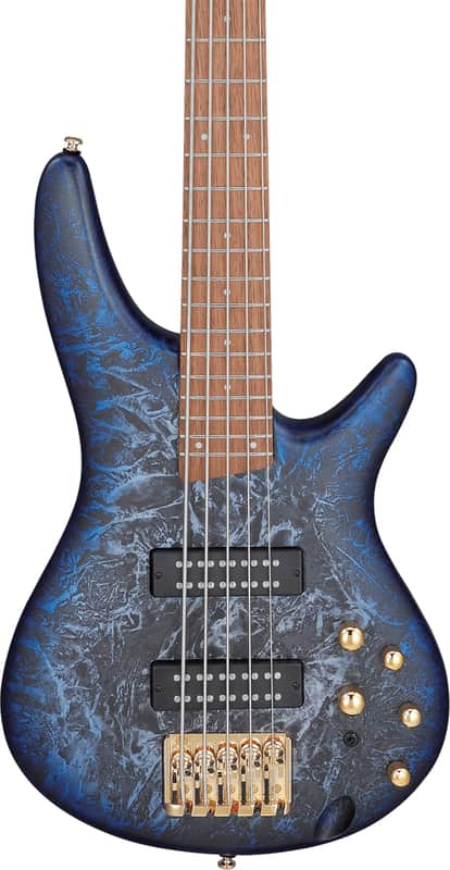 Ibanez SR305EDX 5-String Bass Guitar, Jatoba Fingerboard, Cosmic Blue Frozen Matte image 1
