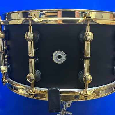 Sonor SQ2 Medium Maple Snare Drum 14x7 Dark Satin w/Gold Hardware 2020s - Dark Satin image 3
