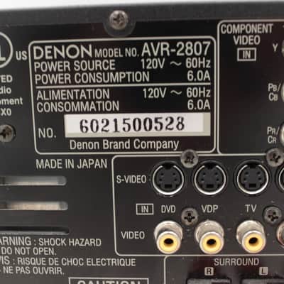 Denon AVR-2807 AL24 Processing Plus 7.1 Channel Surround Sound Receiver - tested image 6