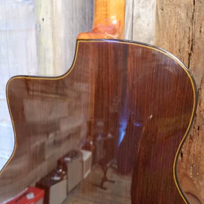 Gitane D-500 Gran Bouche Professional Gypsy Jazz Manouche Guitar - High Gloss Natural w/ Aging Top Toner w/ Deluxe Gig Bag image 20