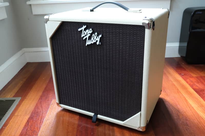 Tone Tubby Cube 1x12 Cabinet w/ Avatar Hellatone 60 (Celestion Vintage 30) - Cream/Oxblood image 1
