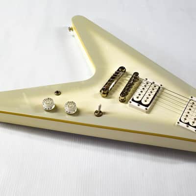 Epiphone Brendon Small Signature "Snow Falcon" Flying V - Snow Burst image 4