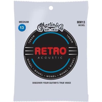 Martin MM13 Retro Medium Acoustic Guitar Strings. 13-56 image 1