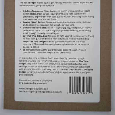 The Tone Ledger - Keep Track of Your Amp and Pedal Tones Worry-Free (Great Gift for Guitar, Bass, Keyboard Users) image 9