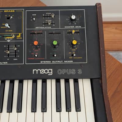 Vintage 1980s Moog Opus 3 Polyphonic Analog Synthesizer - As-Is Non-Tested Project