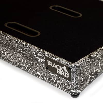 BLACKBIRD 15x30 PEDALBOARD - WAY COOL CUSTOM INDIGO PYTHON TOLEX - PEDALBOARD ONLY, NO CASE - NEW! image 1