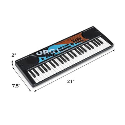 Ozici 49 Keys Kids Electronic Keyboard with Microphone, 8 Tones & Rhythms Educational Music Toy for Age 3+ - Black image 3